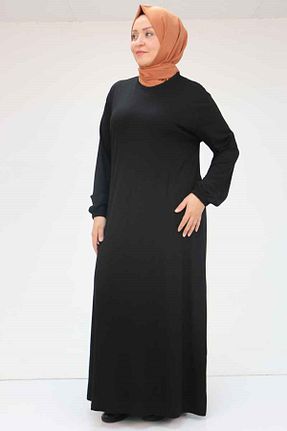 لباس حجاب مشکی زنانه سایز بزرگ Eslina - کد 250059475