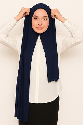 شال سرمه ای زنانه پنبه ای Merve Nayir - کد 936645888