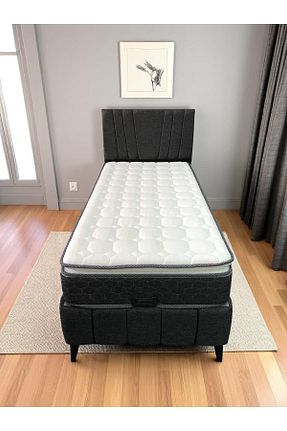 تختخواب جک دار طوسی تکنفره Sar Pakete - کد 945104088