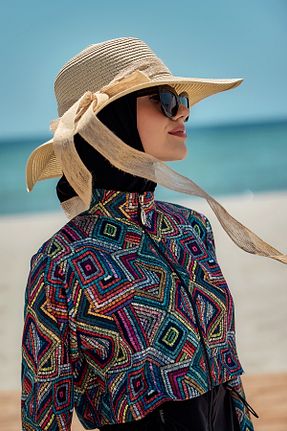 کلاه بژ زنانه حصیر Remsa Mayo - کد 845829932