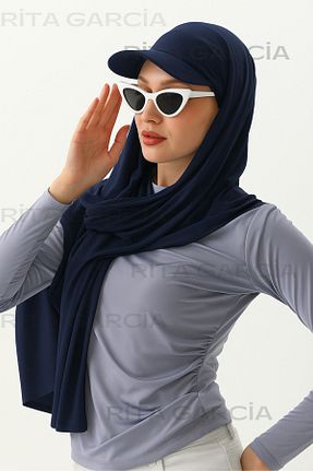 کلاه شنای حجاب سرمه ای زنانه Ritagarcia - کد 931992949