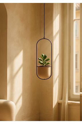 ژاردینیر مشکی 30 cm HOMİNG - کد 659895279