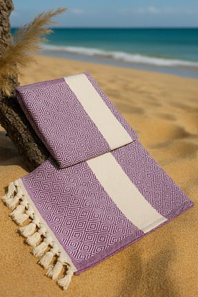 پشتمال بنفش پنبه Fabric Box - کد 817107063