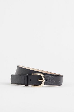 کمربند مشکی زنانه چرم مصنوعی H&M - کد 871580605