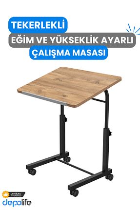 میز تحریر قهوه ای 78 سانتی متر Depolife - کد 369895393