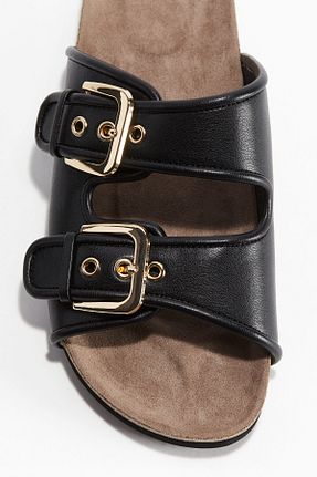 صندل مشکی زنانه چرم مصنوعی H&M - کد 924396133