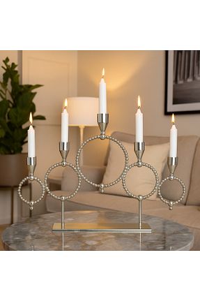 شمعدان و شمع گیر طوسی Modelce - کد 945610633