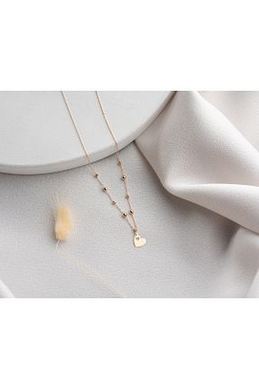 گردنبند طلا زرد زنانه 14 عیار Minimal Kolye - کد 945832553