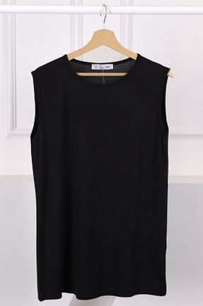 تونیک حجاب مشکی زنانه پنبه ای İmajButik - کد 945610053