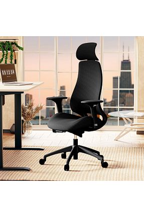 صندلی مطالعه مشکی İleri-Geri Hareketli KARR OFFICE - کد 945620436