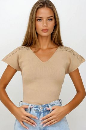 بلوز رنگی زنانه ساده VAGGON - کد 945653313