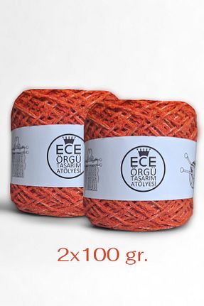 نخ بافندگی نارنجی Ece Örgü Tasarım Atölyesi - کد 945670916