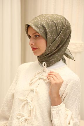 روسری سبز پنبه ای Silk Home - کد 945771215