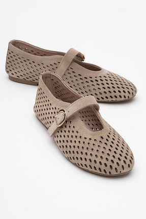 بابت بژ زنانه چرم خالص luvishoes - کد 945889474