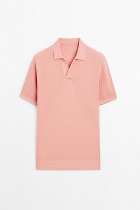 تیشرت صورتی مردانه رگولار Massimo Dutti - کد 945924080