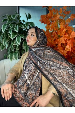 شال نارنجی زنانه پنبه ای Oxygen Scarfs - کد 945898379