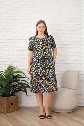 لباس سایز بزرگ رنگی زنانه پنبه ای STELLETO - کد 945920785