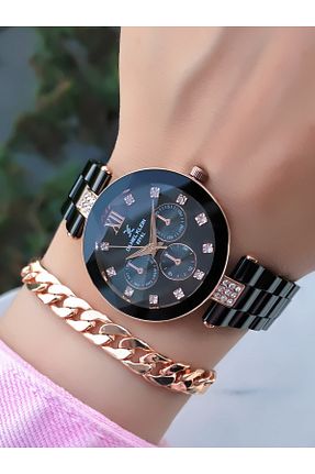 ساعت مچی مشکی زنانه 31-35 میلی متر Daniel Klein - کد 946037109