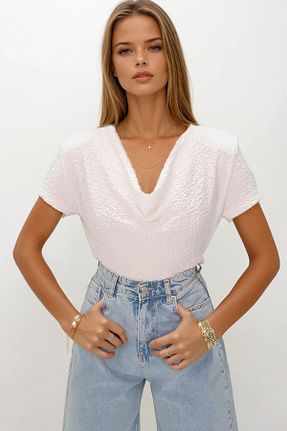 بلوز رنگی زنانه ساده VAGGON - کد 946106684