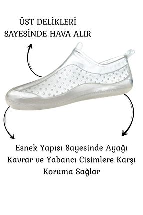 کفش ساحلی سفید مردانه سیلیکون Şenpa - کد 946375713