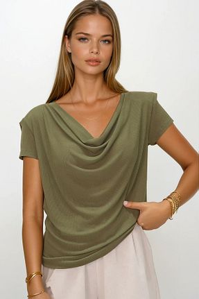 بلوز رنگی زنانه ساده VAGGON - کد 946118921