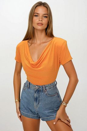 بلوز رنگی زنانه ساده VAGGON - کد 946099544