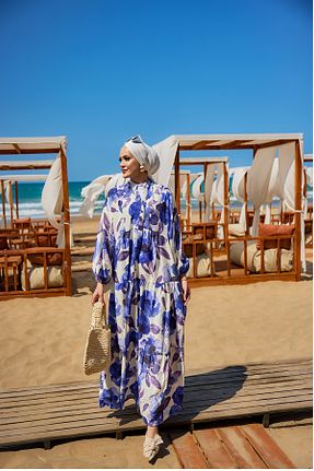 لباس حجاب بنفش زنانه رگولار LOCCO - کد 946279700