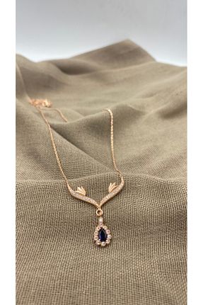 ست نقره سرمه ای زنانه زیرکن SURA SILVER - کد 946104302