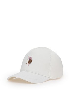 کلاه سفید بچه گانه پنبه ای U.S. Polo Assn. - کد 946122592