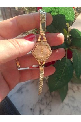 ساعت مچی زرد زنانه 50 میلی متر NO BRAND - کد 946151391