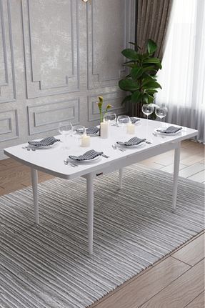 میز آشپزخانه سفید MDF fursimo - کد 946154715