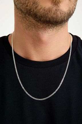 گردنبند نقره طوسی زنانه 925 عیار ANDA - کد 946212272