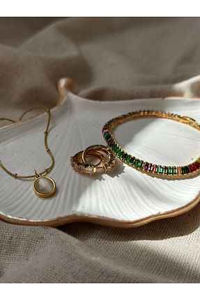گردنبند استیل ( فولاد ) سبز زنانه استیل ضد زنگ İLİSH - کد 946259713