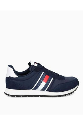 کفش اسنیکر سرمه ای مردانه بند دار Tommy Hilfiger - کد 786938610