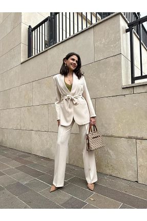 کت و شلوار زنانه یقه کتی EFSUN MODA - کد 946373184