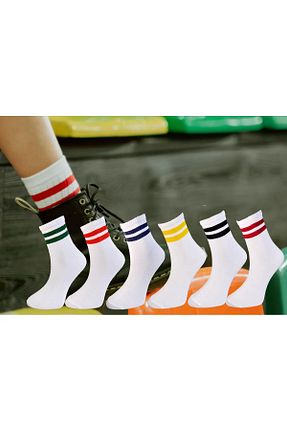جوراب سفید زنانه پنبه ای DRLSOCKS - کد 946311182