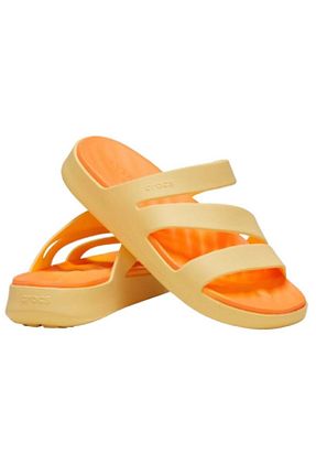 دمپائی اسپرت نارنجی زنانه پارچه ای Crocs - کد 942718274