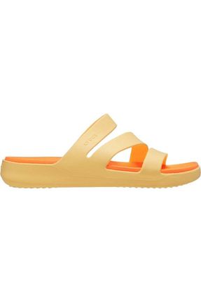 دمپائی اسپرت نارنجی زنانه پارچه ای Crocs - کد 942718274