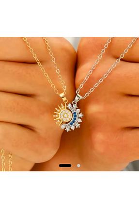 گردنبند استیل ( فولاد ) زرد زنانه استیل (فولاد) naaksesuar - کد 946419312