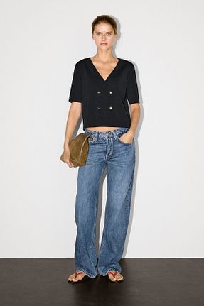 رویه سرمه ای زنانه ویسکون Massimo Dutti - کد 946567146