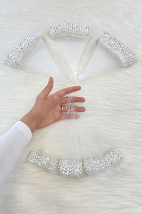 عقد و عروسی و حنابندان سفید ZEYMERADE - کد 946581830