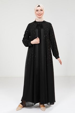 کلاه و ابایا مشکی زنانه بافتنی Beyza - کد 946593644