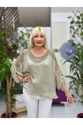 بلوز سفید زنانه ساده Punta Otantik - کد 946639734