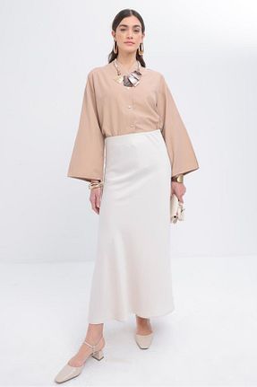 دامن حجاب بژ زنانه رگولار ALLDAY - کد 946642324