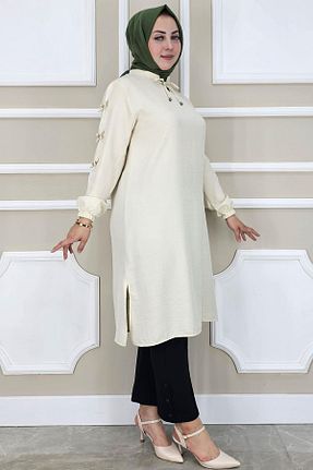 تونیک حجاب رنگی زنانه پنبه ای PYS - کد 946668487