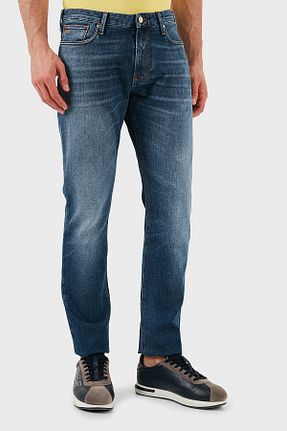 شلوار جین سرمه ای مردانه پاچه ساده Emporio Armani - کد 946698778