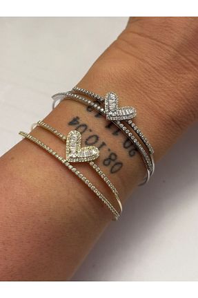 دستبند جواهر طلائی زنانه زیرکن MyladyAccessoriess - کد 947142701