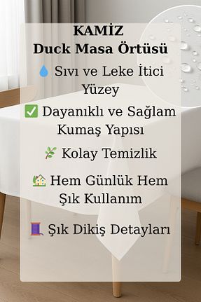 رومیزی سفید Dertsiz KAMİZ - کد 946713410