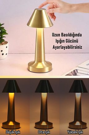 چراغ مطالعه / رومیزی زرد فلزی ALFAGİFT - کد 946711468