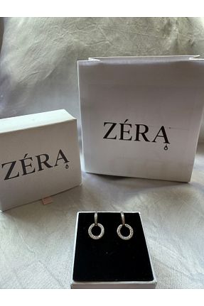 گوشواره نقره طوسی زنانه 925 عیار zera - کد 946800699